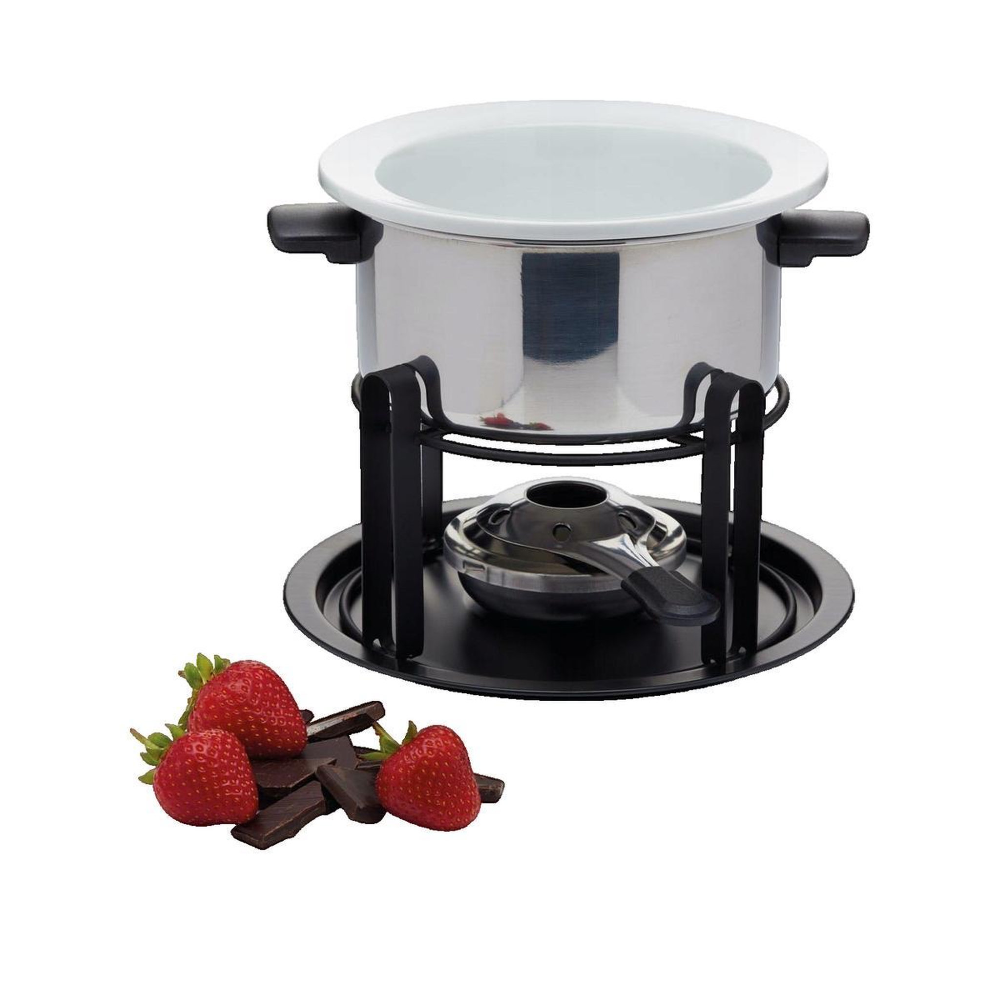 Voir la diapositive 3 : CRAFT Ensemble à fondue Craft 3 en 1 en acier inoxydable