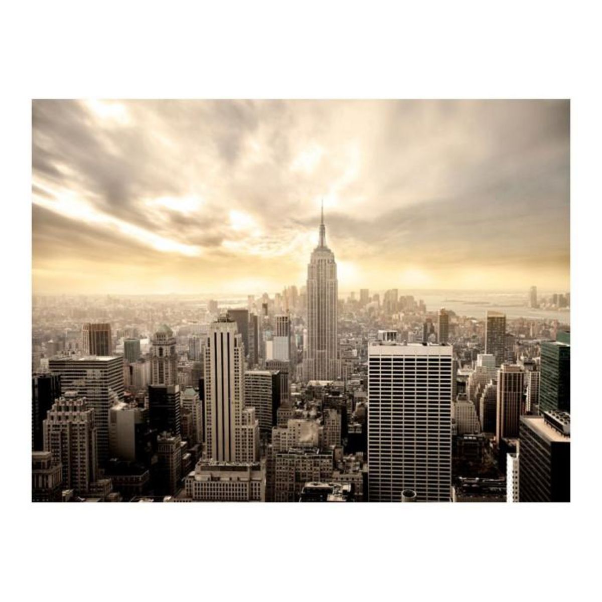 Paris Prix Papier Peint  New York Manhattan à l'Aube