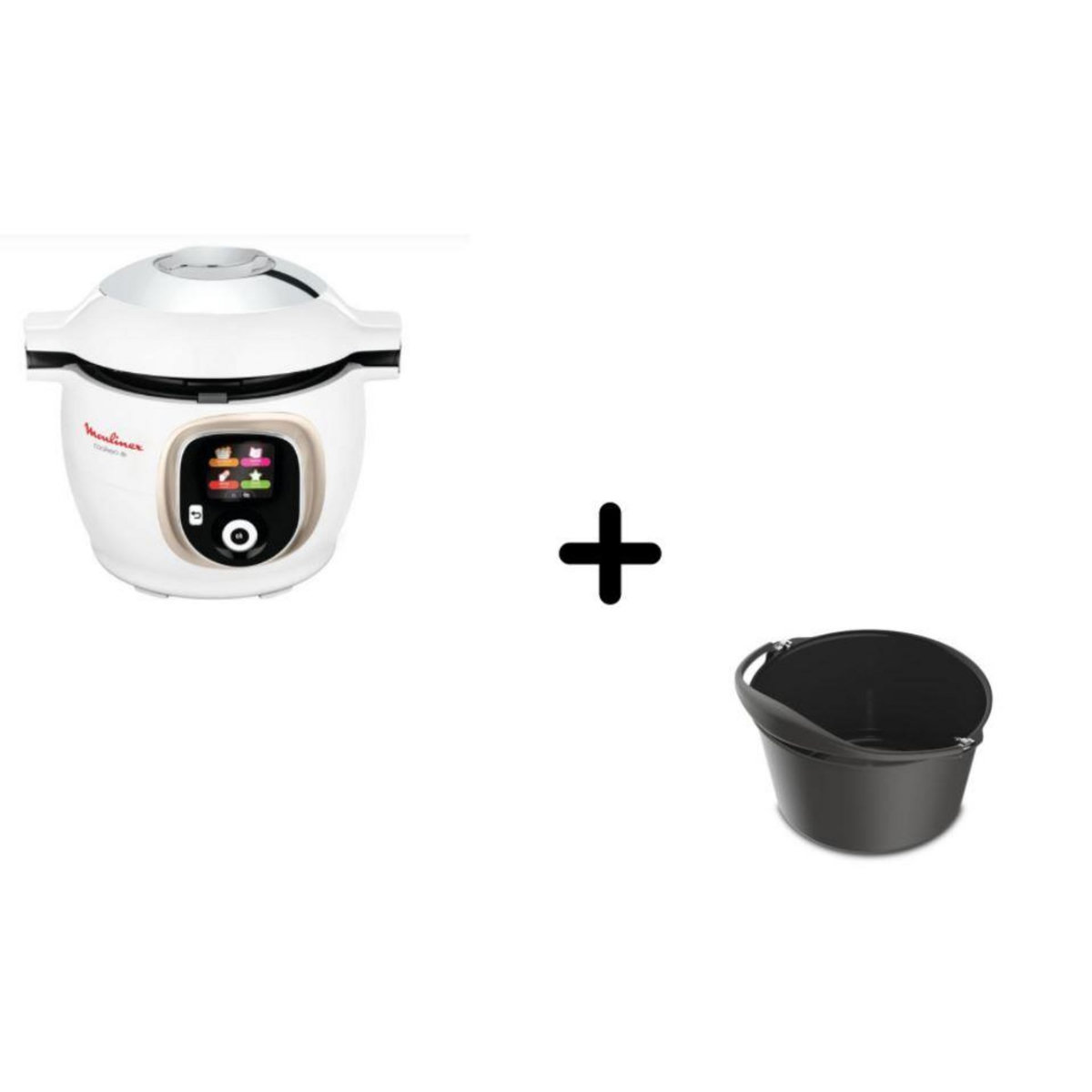 MOULINEX Multicuiseur intelligent cookeo CE851A10 - Blanc + Moule Cookeo - XA609001