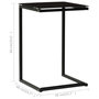 Voir la diapositive 6 : VIDAXL Table d'appoint Noir 40x40x60 cm Verre trempe