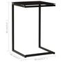 Voir la diapositive 6 : VIDAXL Table d'appoint Noir 40x40x60 cm Verre trempe