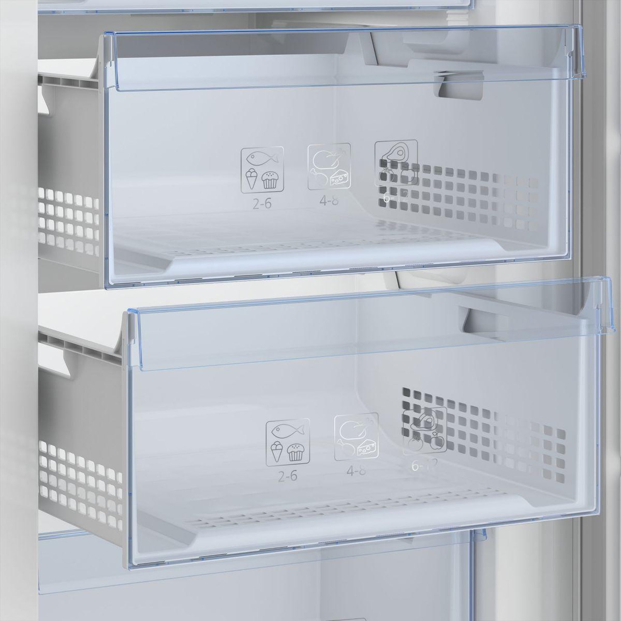 Voir la diapositive 4 : Beko Congélateur armoire rfne448e35w no frost