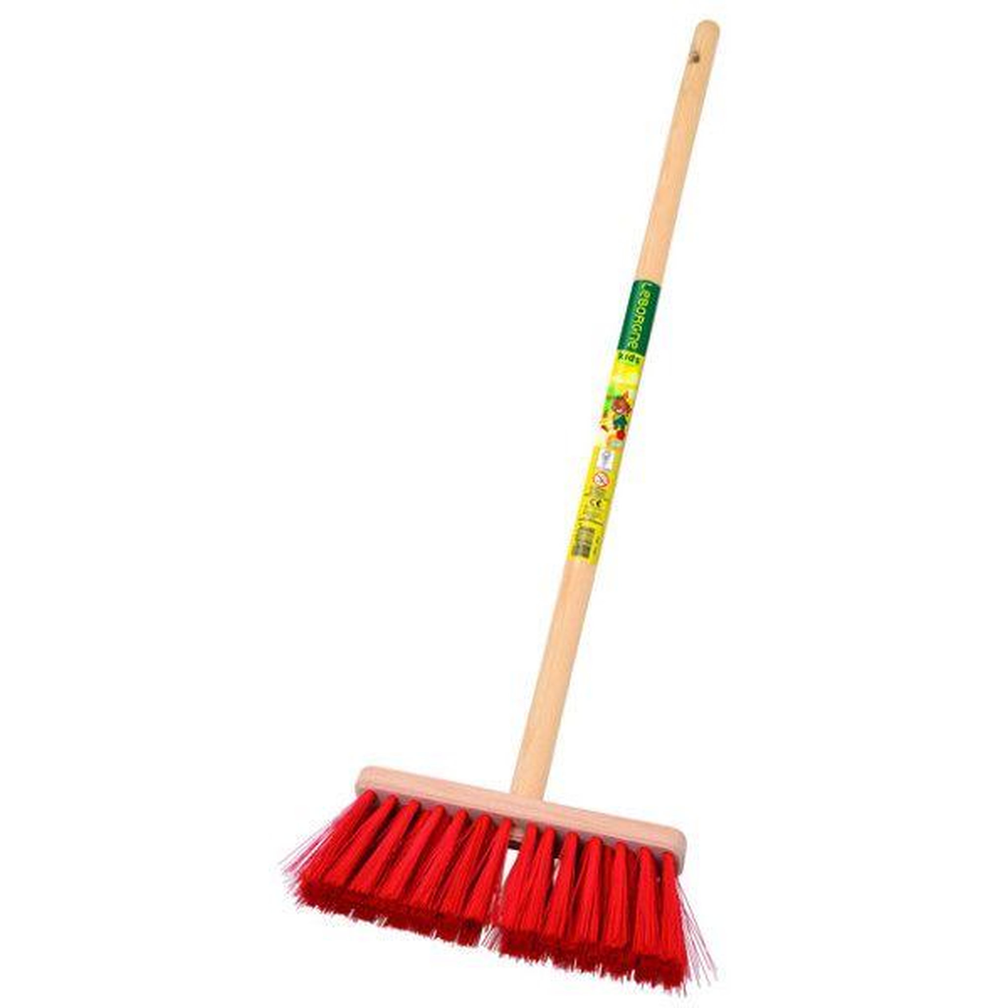 Leborgne Balai Canto Plastique Enfant - manche bois certifié FSC 100%