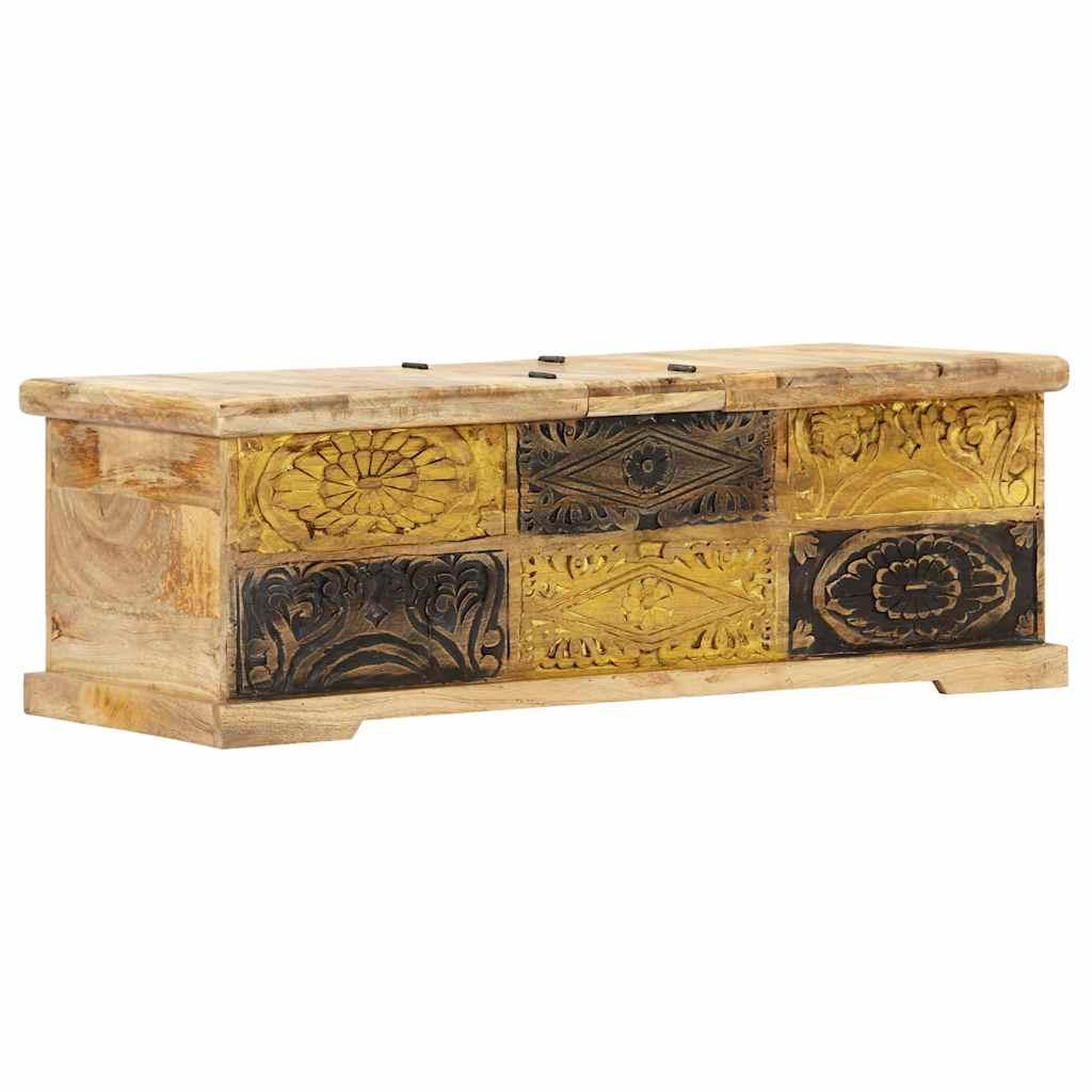 Voir la diapositive 6 : VIDAXL Table basse 100x50x35 cm Bois de manguier massif