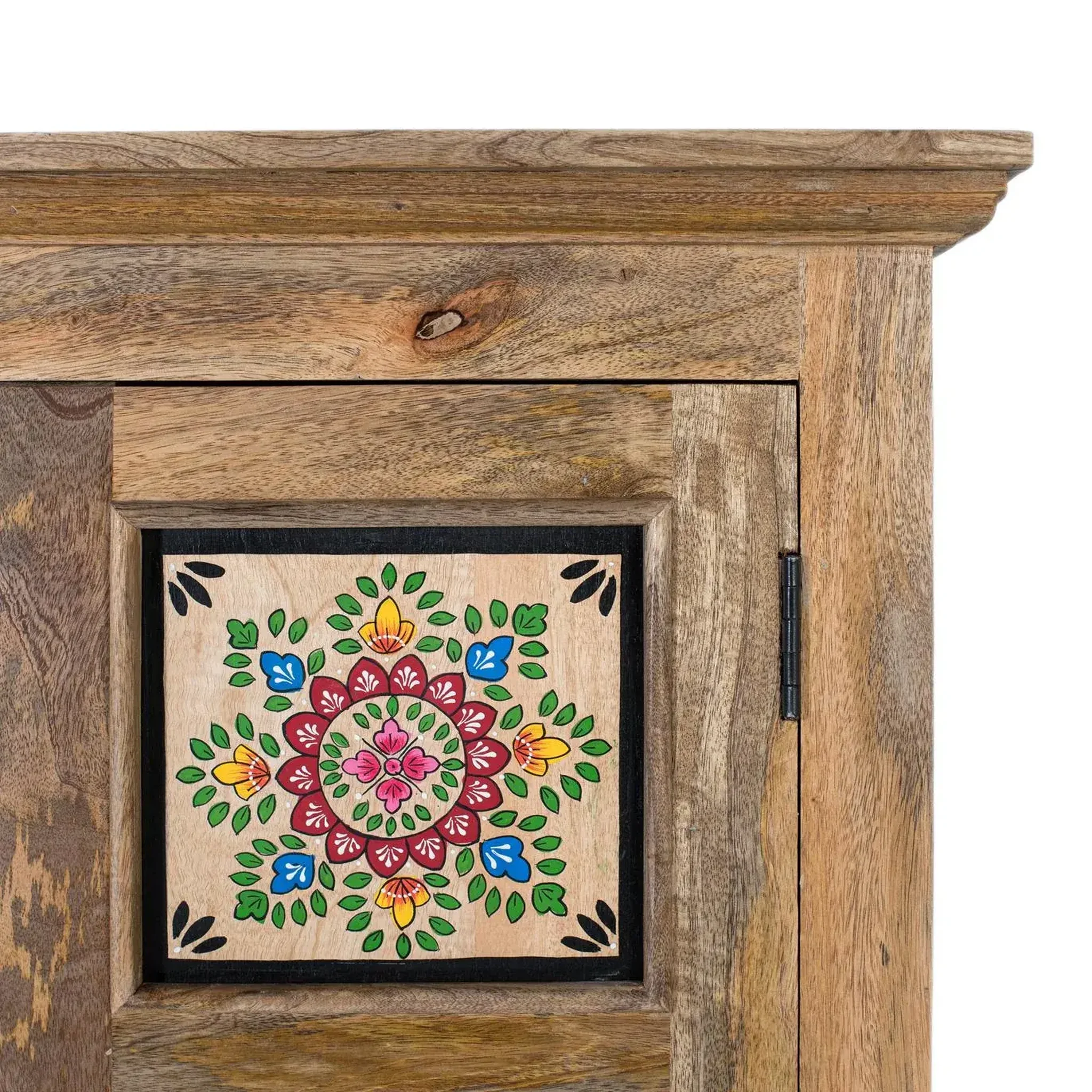 Voir la diapositive 3 : GINER Y COLOMER SL Armoire en bois de manguier 82cm style ethnique colonial