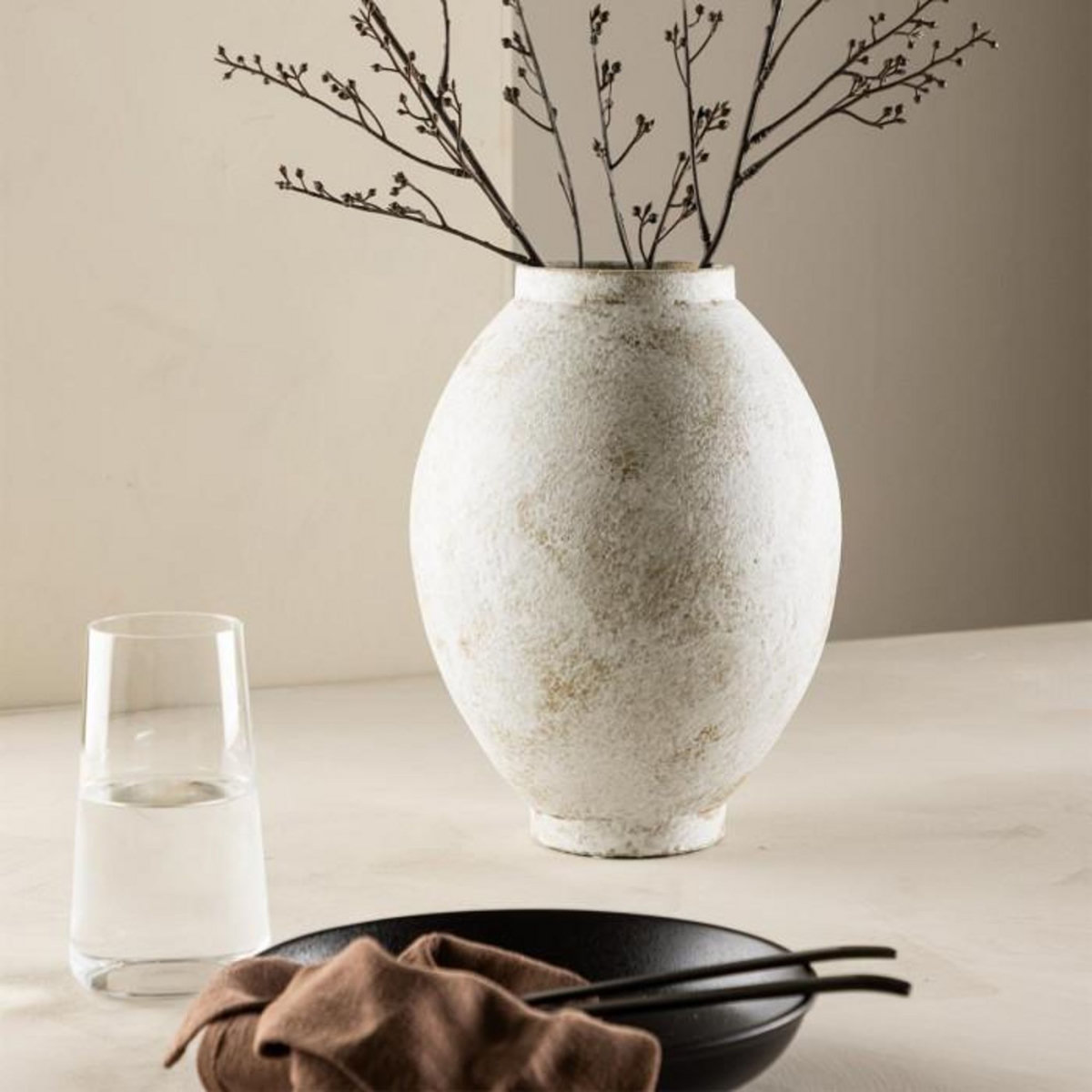 Paris Prix Vase Déco  Globe  18cm Beige