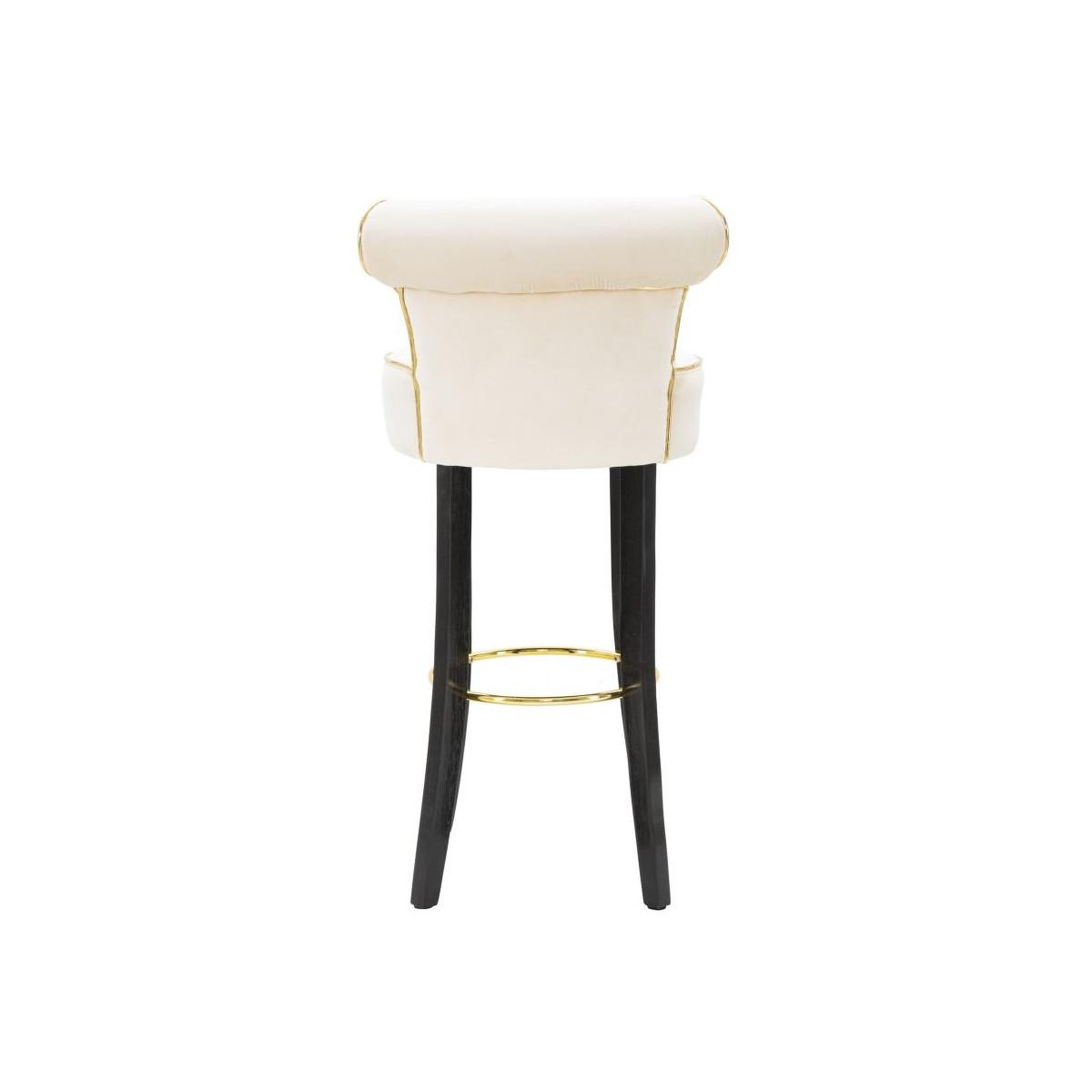 Voir la diapositive 6 : Paris Prix Tabouret de bar en velours  luxy  96cm crème