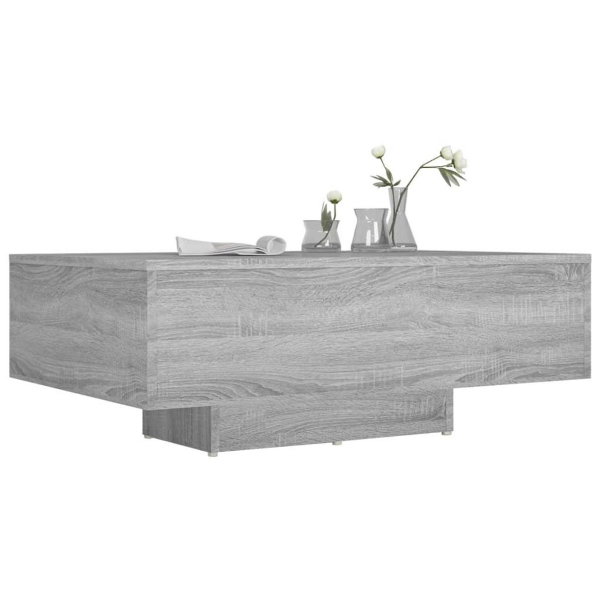 VIDAXL Table basse Sonoma gris 85x55x31 cm Bois d'ingenierie
