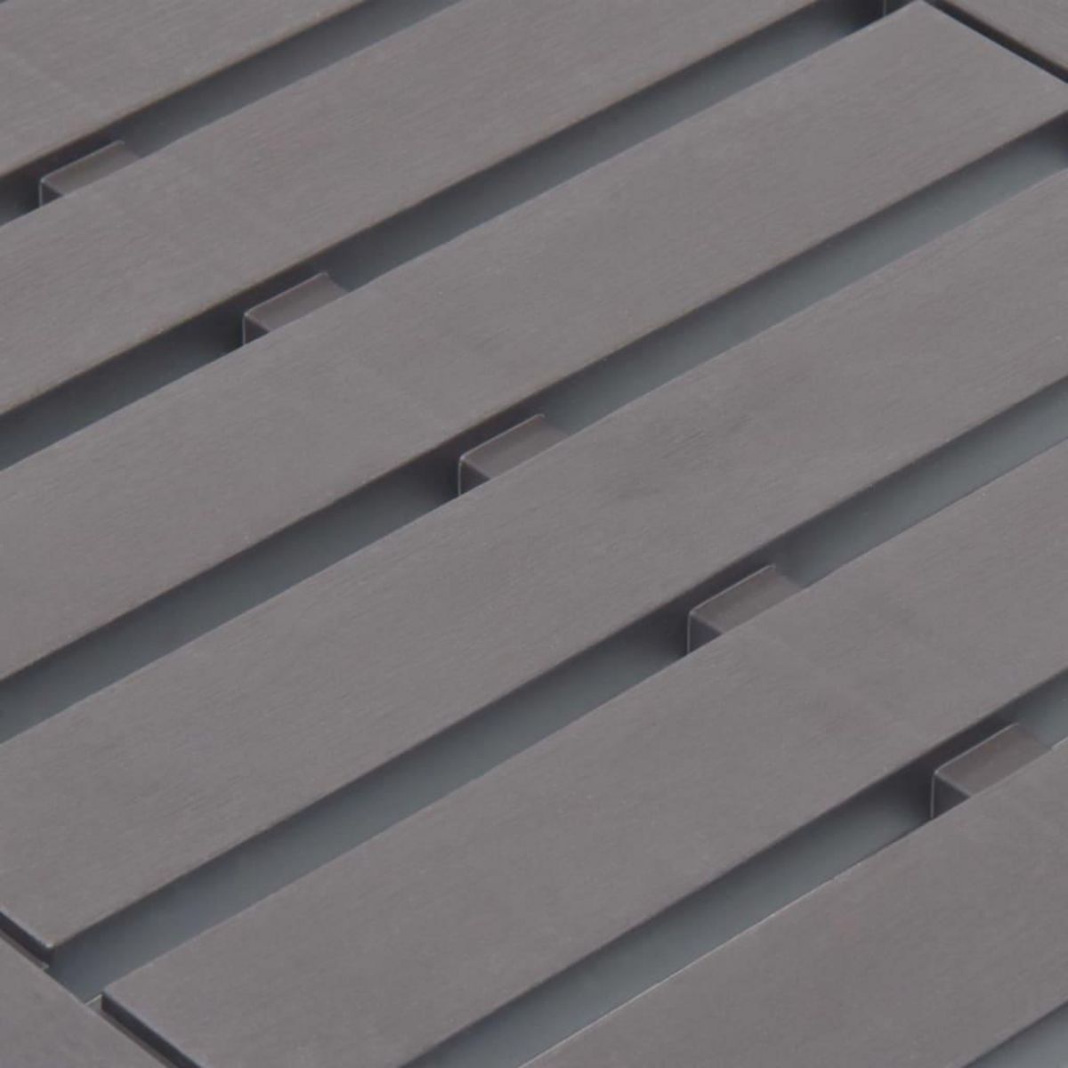 VIDAXL Table de jardin Moka 78x55x38 cm Plastique