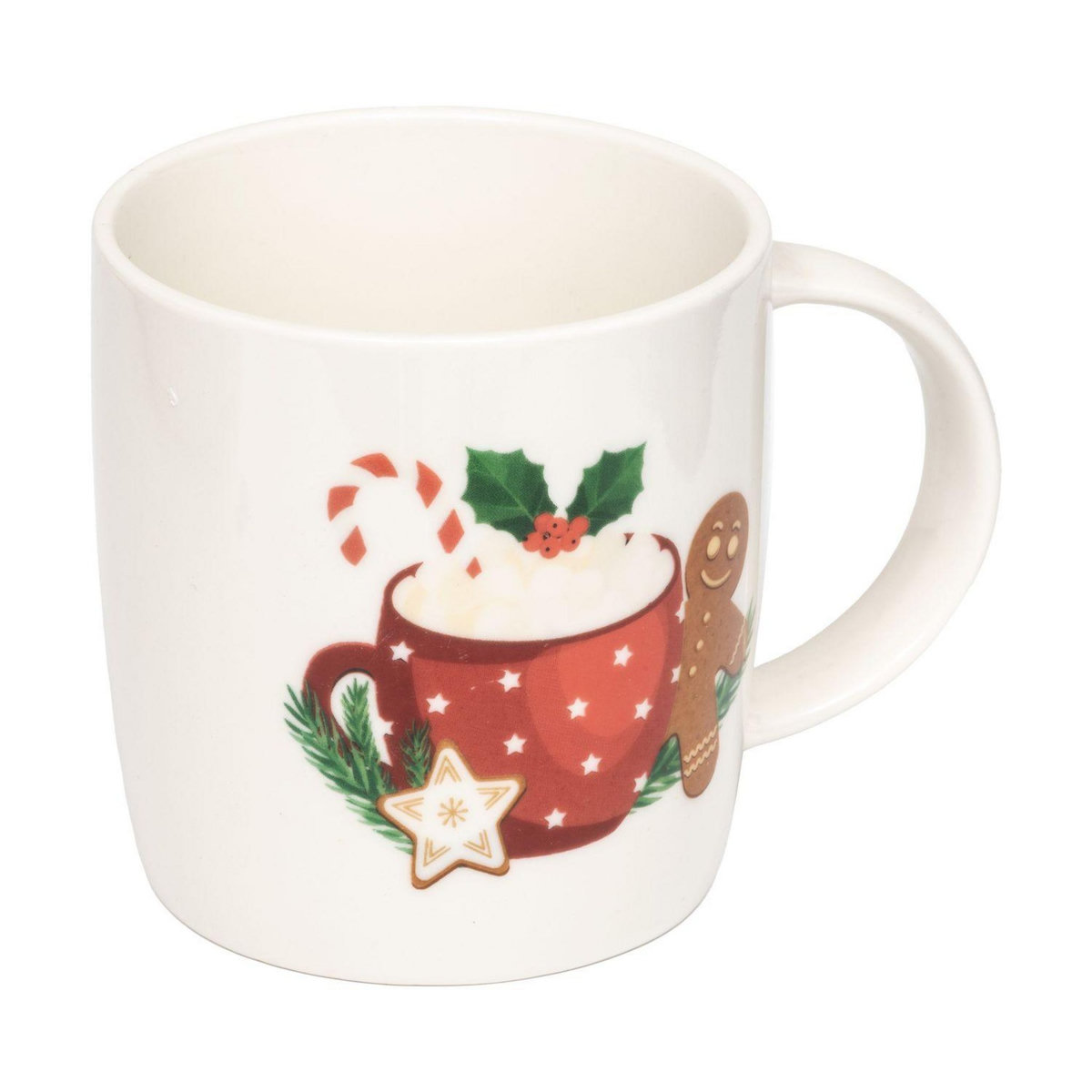 FEERIC LIGHT & CHRISTMAS Coffret Mug de Noël avec pochoirs et saupoudreuse