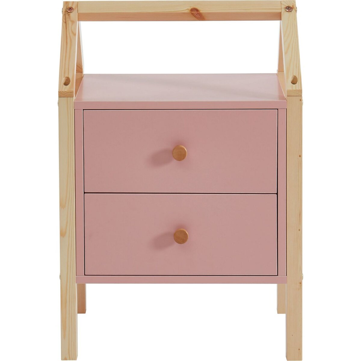 Table de chevet enfant  2 tiroirs L46cm CLEM
