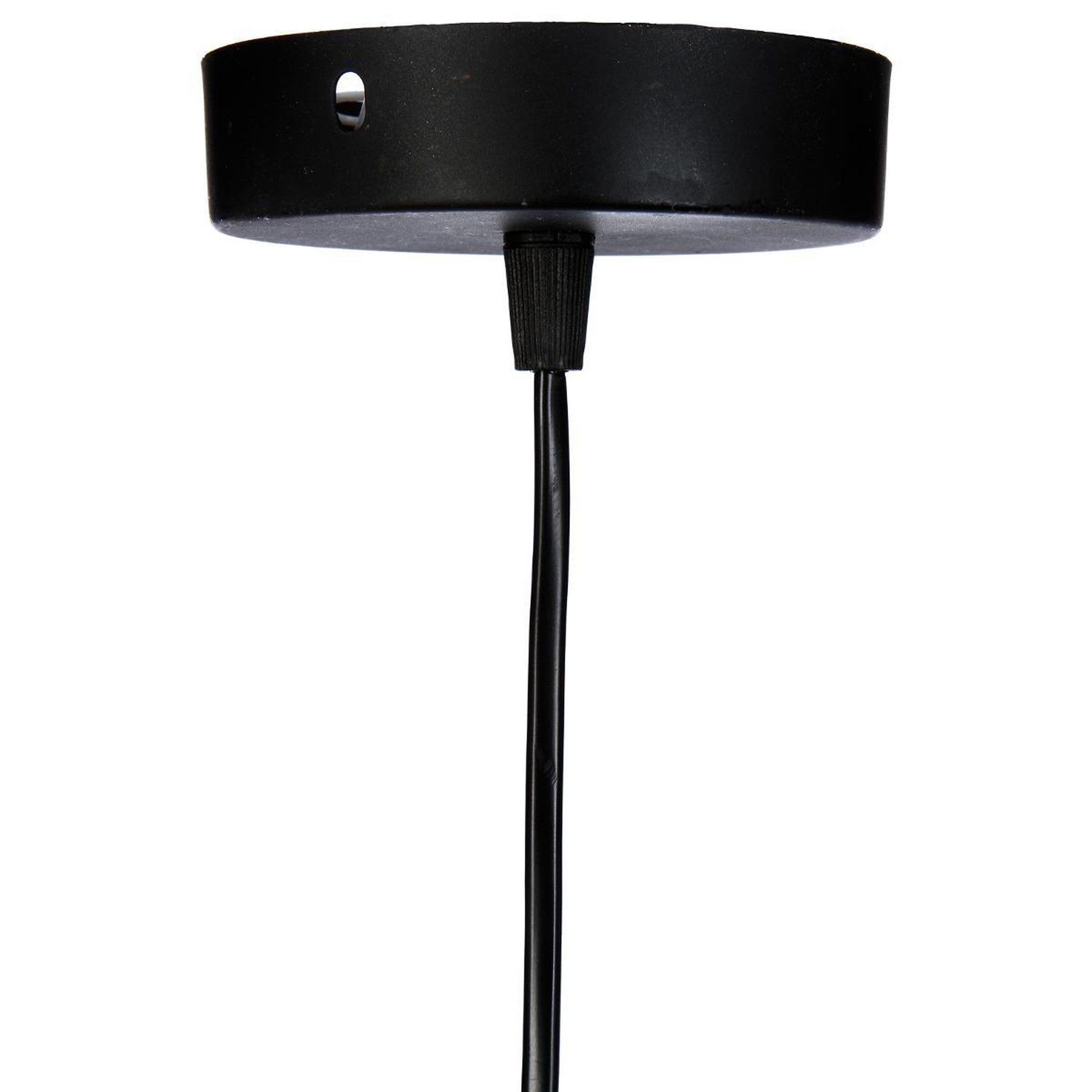 Voir la diapositive 2 : ATMOSPHERA Lampe suspension en métal  plavy  38cm noir