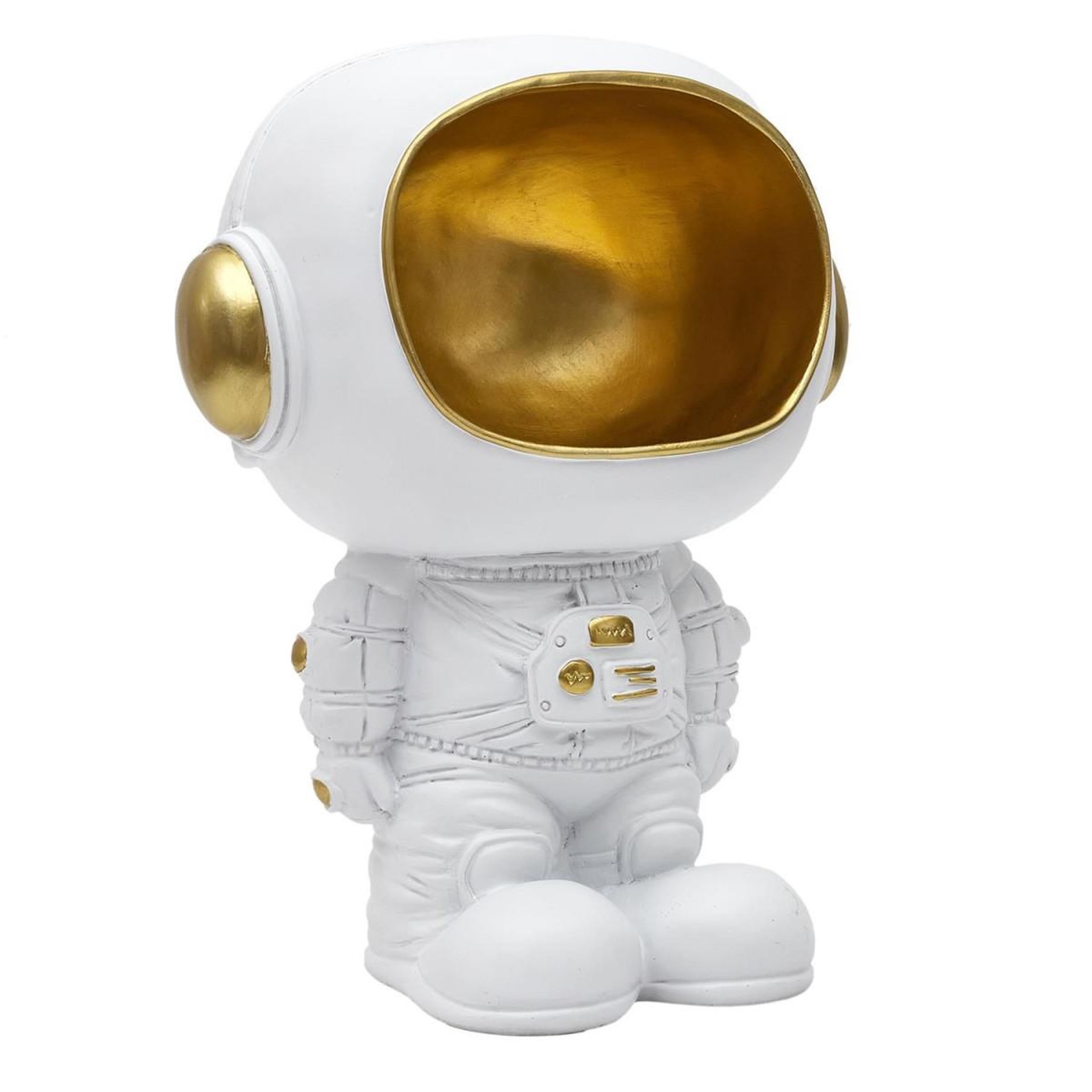 The Home Deco Factory Vide-poche statue  astronaute  28cm blanc