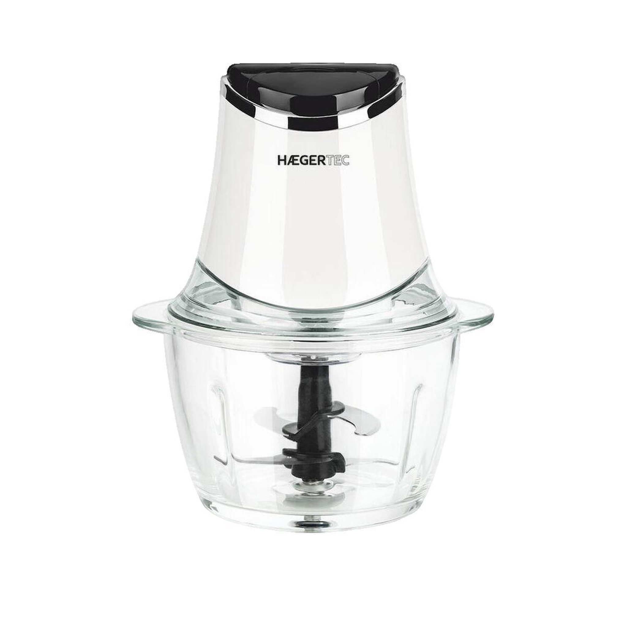 HAGER Hachoir Haeger CH-30W.007A avec bol en verre 1,2 L