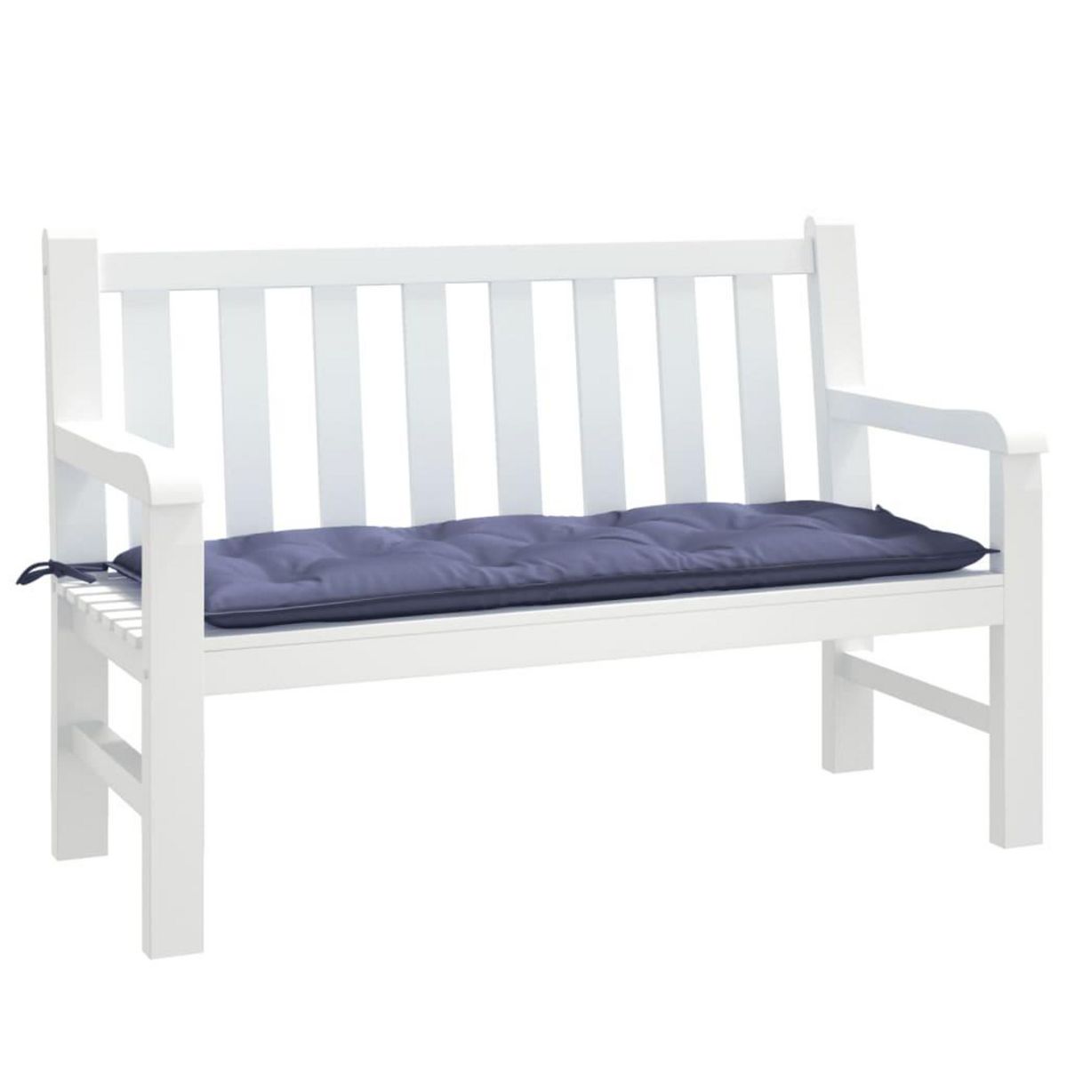 VIDAXL Coussin de banc de jardin bleu marine 120x50x7 cm tissu oxford