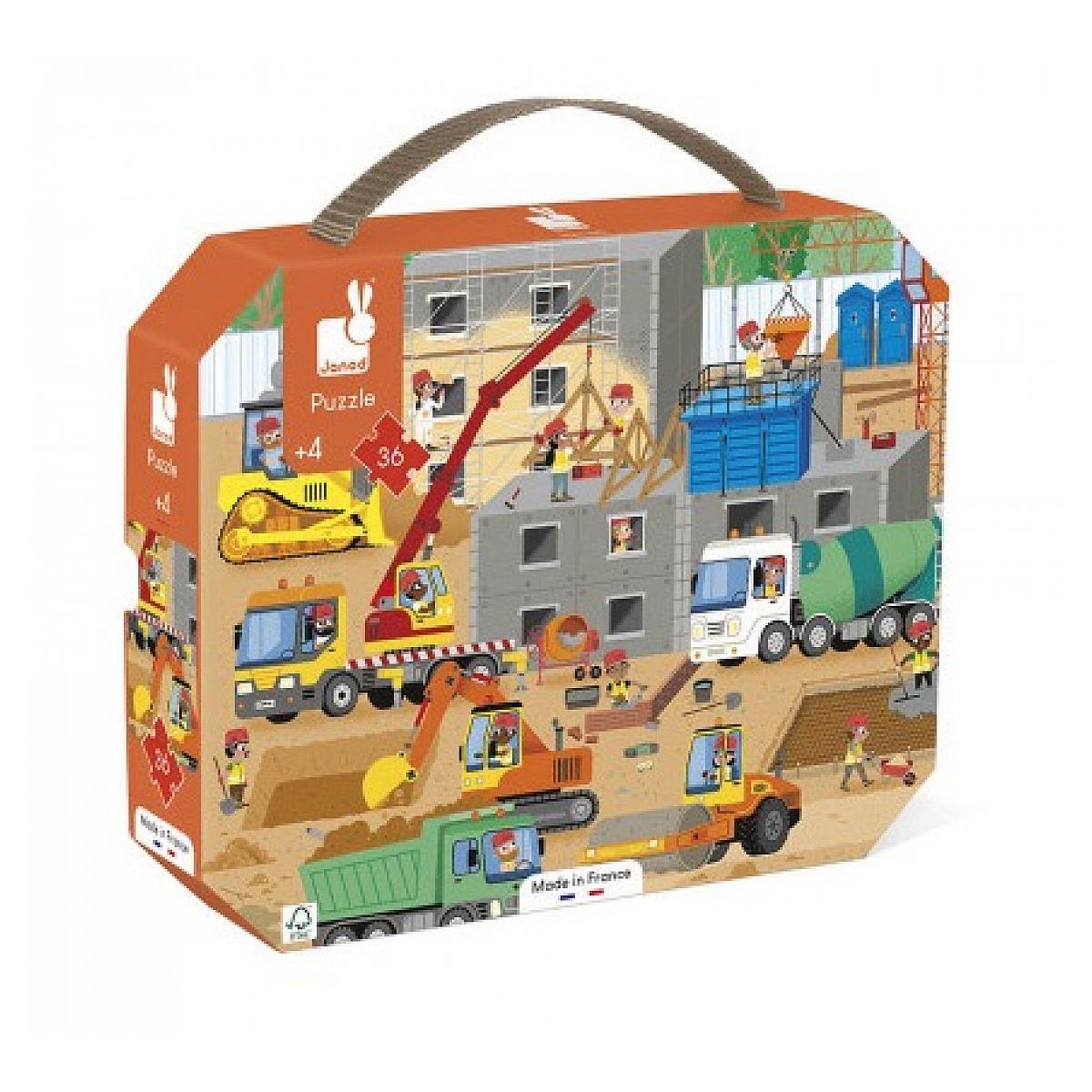 Juratoys-Janod puzzle les chantiers 36 pieces