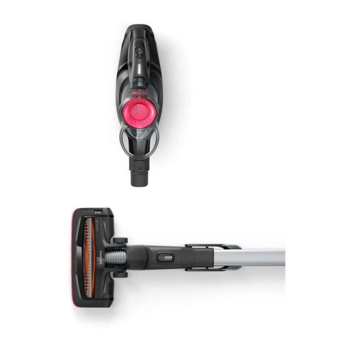 Philips PHILIPS FC6722/01 SPEEDPRO Aspirateur balai sans fil - 18 V - 30 min dautonomie - Brosse aspiration 180? - Noir