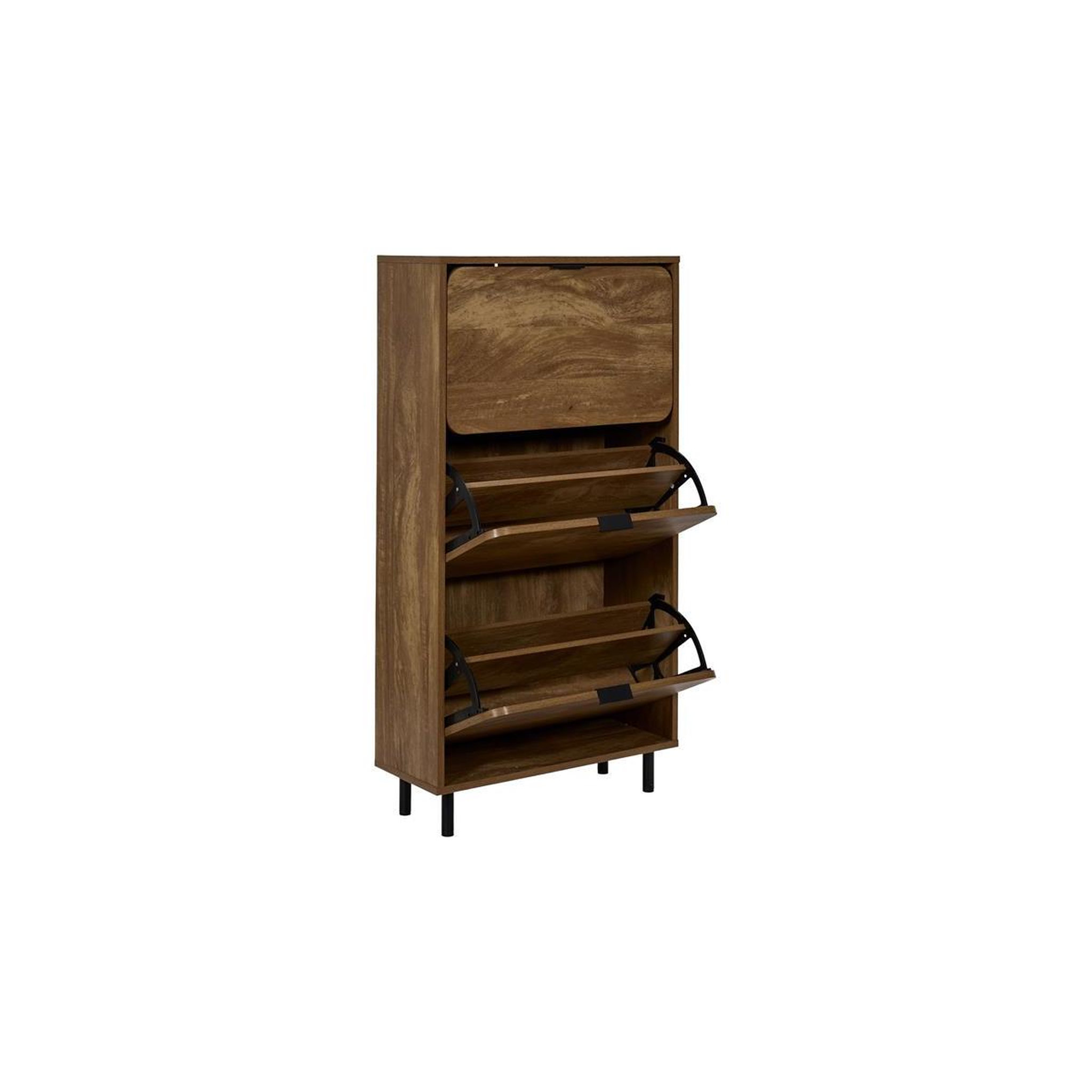 Voir la diapositive 5 : The Home Deco Factory Meuble à chaussures 3 tiroirs  heritage  113cm marron