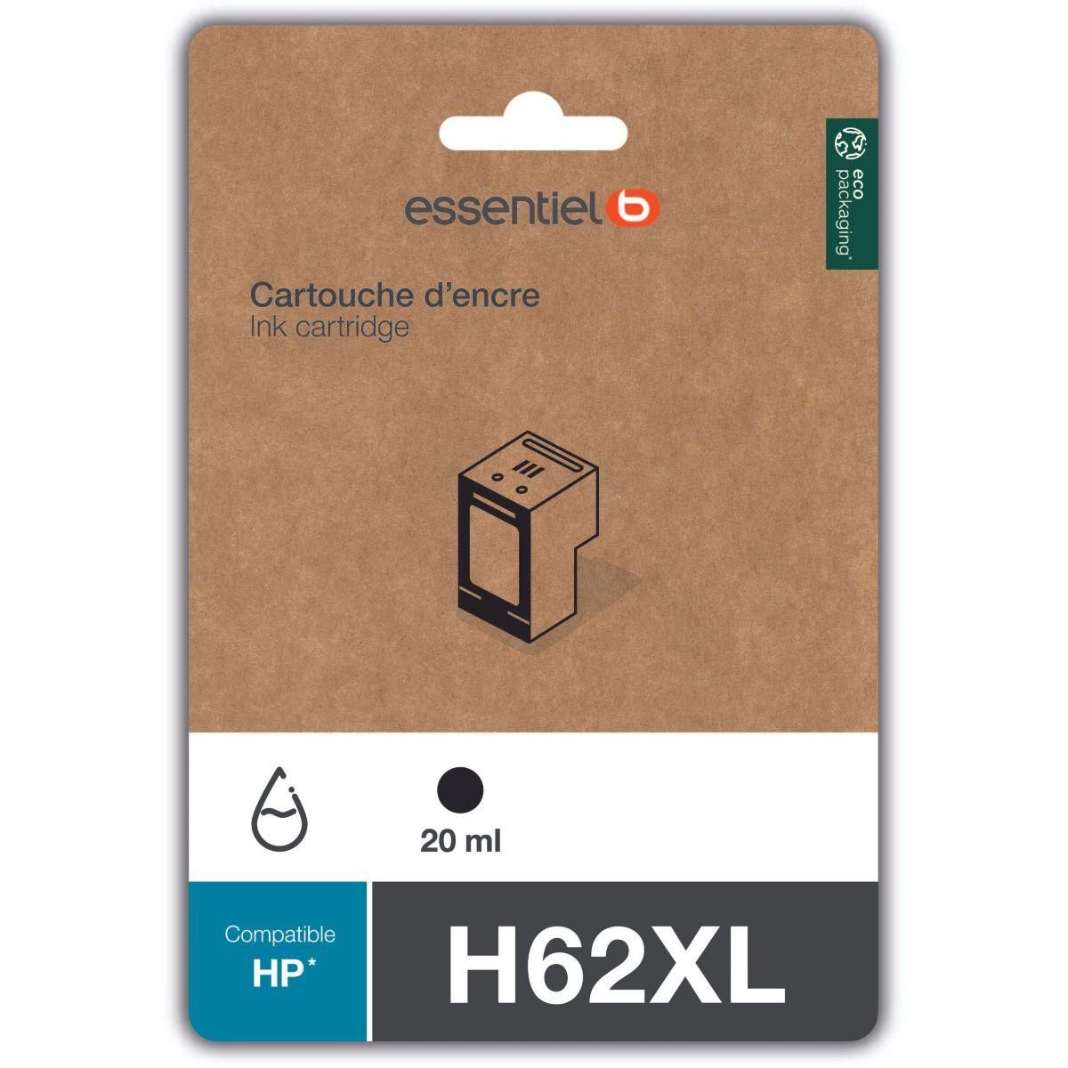 ESSENTIEL B Cartouche d'encre H62 XL Noir