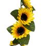 Voir la diapositive 2 : ATMOSPHERA Guirlande de Tournesols Artificiels  Naki  180cm Jaune
