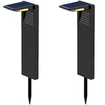 Lumisky Lot de 2 balises solaires OSTRY Noir Plastique 150LM