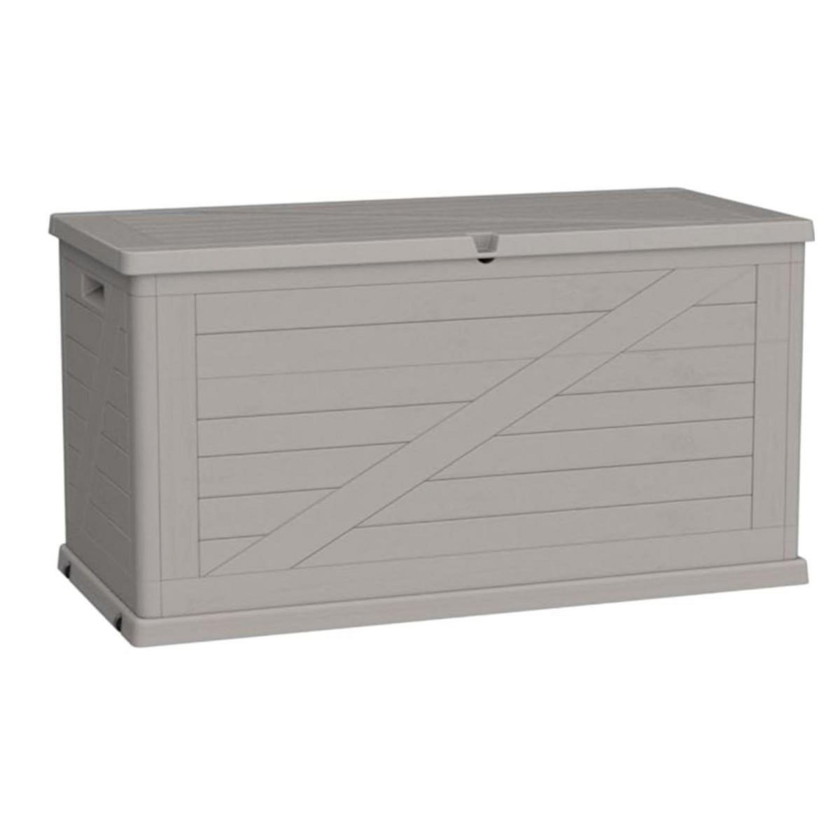 Toomax Coffre de rangement 420L 120x57x63 cm Effet bois Résine TOOMAX