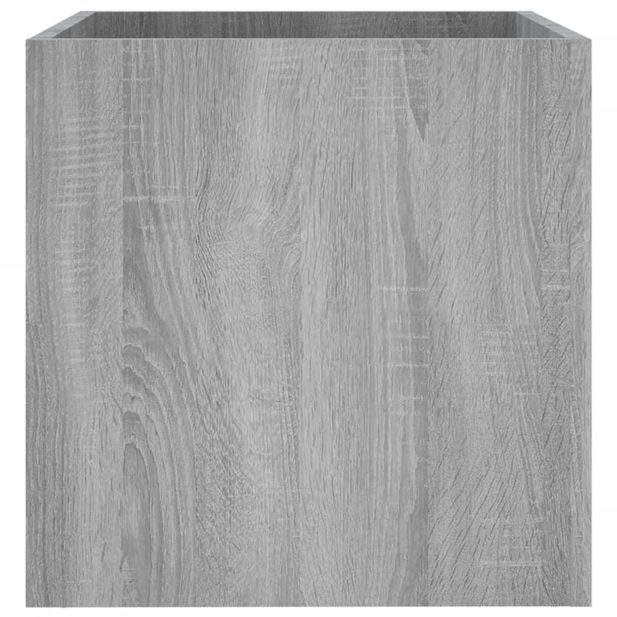Voir la diapositive 5 : VIDAXL Jardiniere Sonoma gris 40x40x40 cm Bois d'ingenierie
