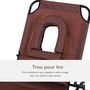 Voir la diapositive 5 : OUTSUNNY Bain de soleil pliable transat inclinable 4 positions chaise longue de lecture 3 coussins fournis marron