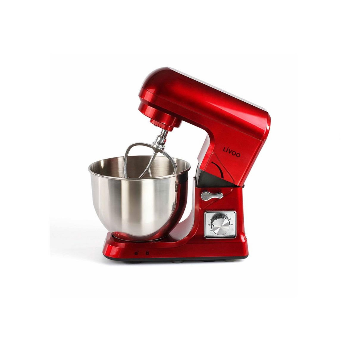 LIVOO Robot pâtissier multifonction 5l 1000w rouge - DOP190R