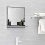 VIDAXL Miroir de bain Sonoma gris 40x10,5x37 cm Bois d'ingenierie