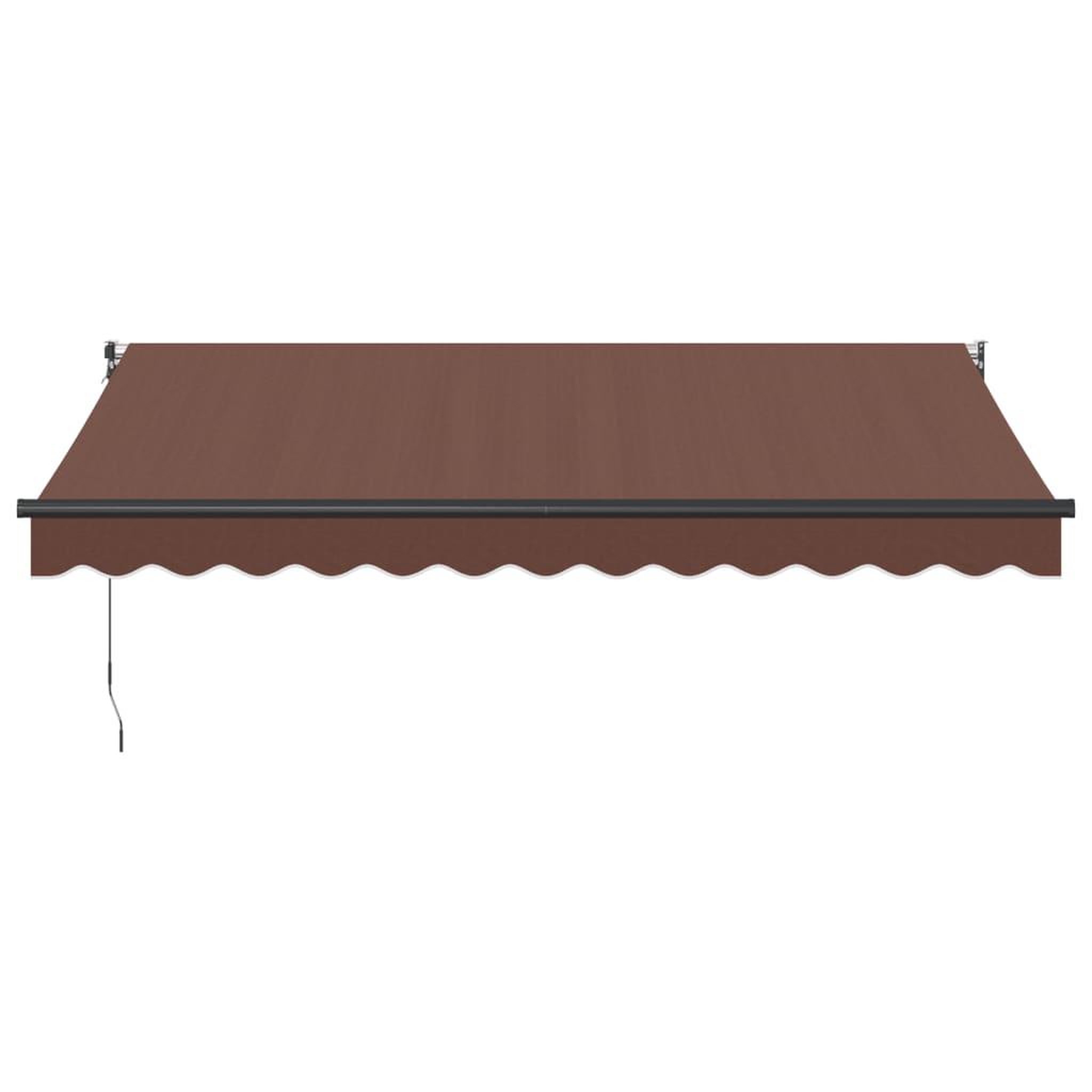Voir la diapositive 3 : VIDAXL Auvent manuel retractable marron 350x250 cm