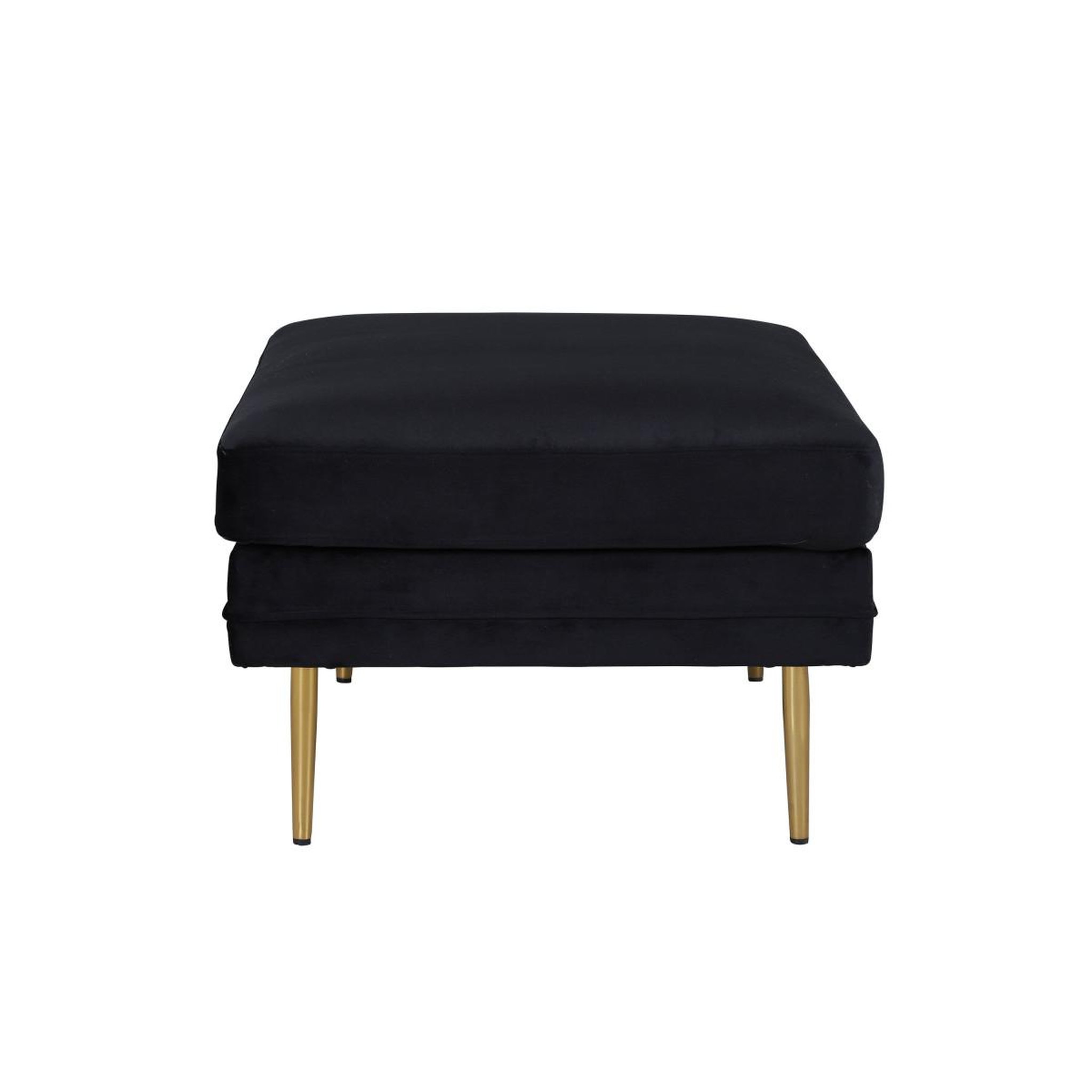 Voir la diapositive 3 : Paris Prix Pouf design en velours  boom  90cm noir