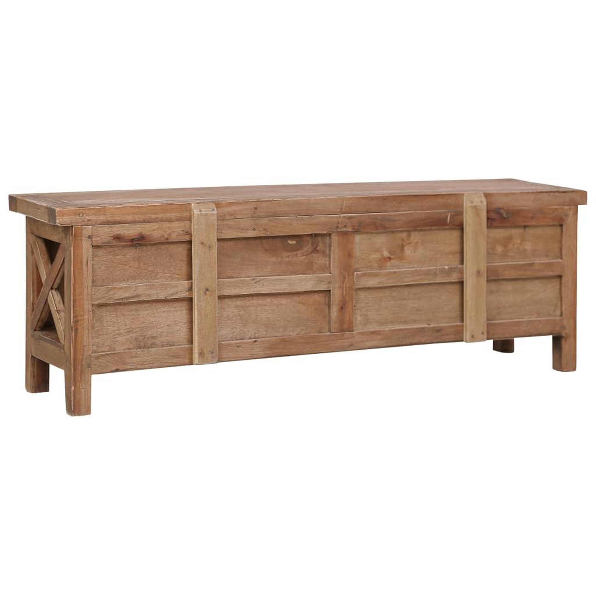 Voir la diapositive 5 : VIDAXL Meuble tv avec 3 tiroirs 120x30x40 cm bois d'acajou massif