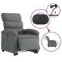 Voir la diapositive 5 : VIDAXL Fauteuil inclinable de massage electrique Gris fonce Tissu