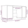 Voir la diapositive 6 : VIDAXL Bureau 140x50x75 cm bois massif de pin