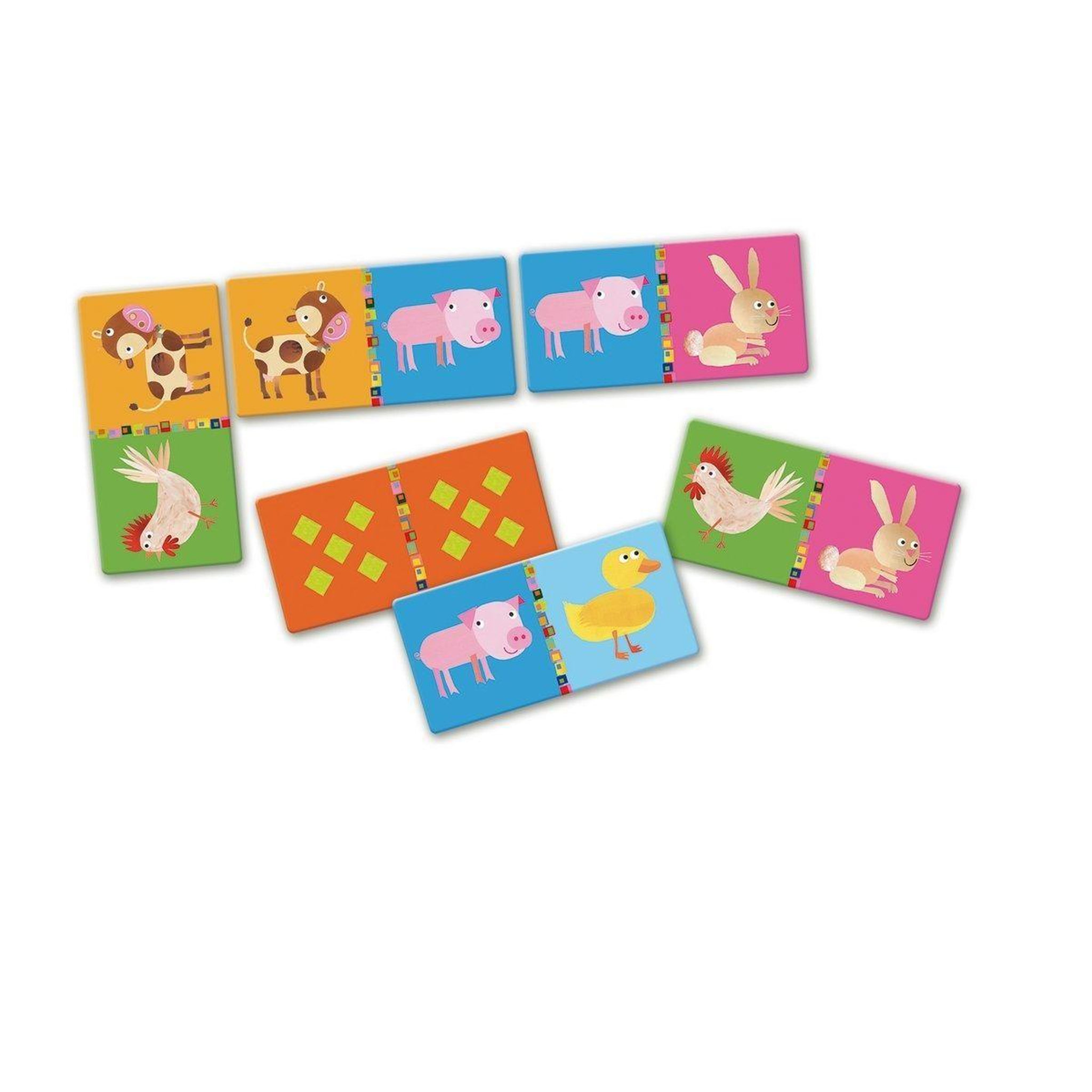 Djeco Jeu educatif domino ferme