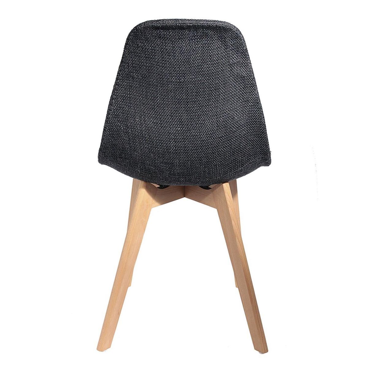 The Home Deco Factory 2 Chaises scandinaves design grosse maille Flora