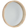 Voir la diapositive 2 : ATMOSPHERA Miroir Rond Bois  Scandinave  52cm Naturel