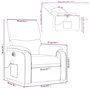 Voir la diapositive 6 : VIDAXL Fauteuil de massage inclinable electrique cappuccino similicuir