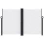 Voir la diapositive 3 : VIDAXL Auvent lateral retractable blanc 160x1000 cm