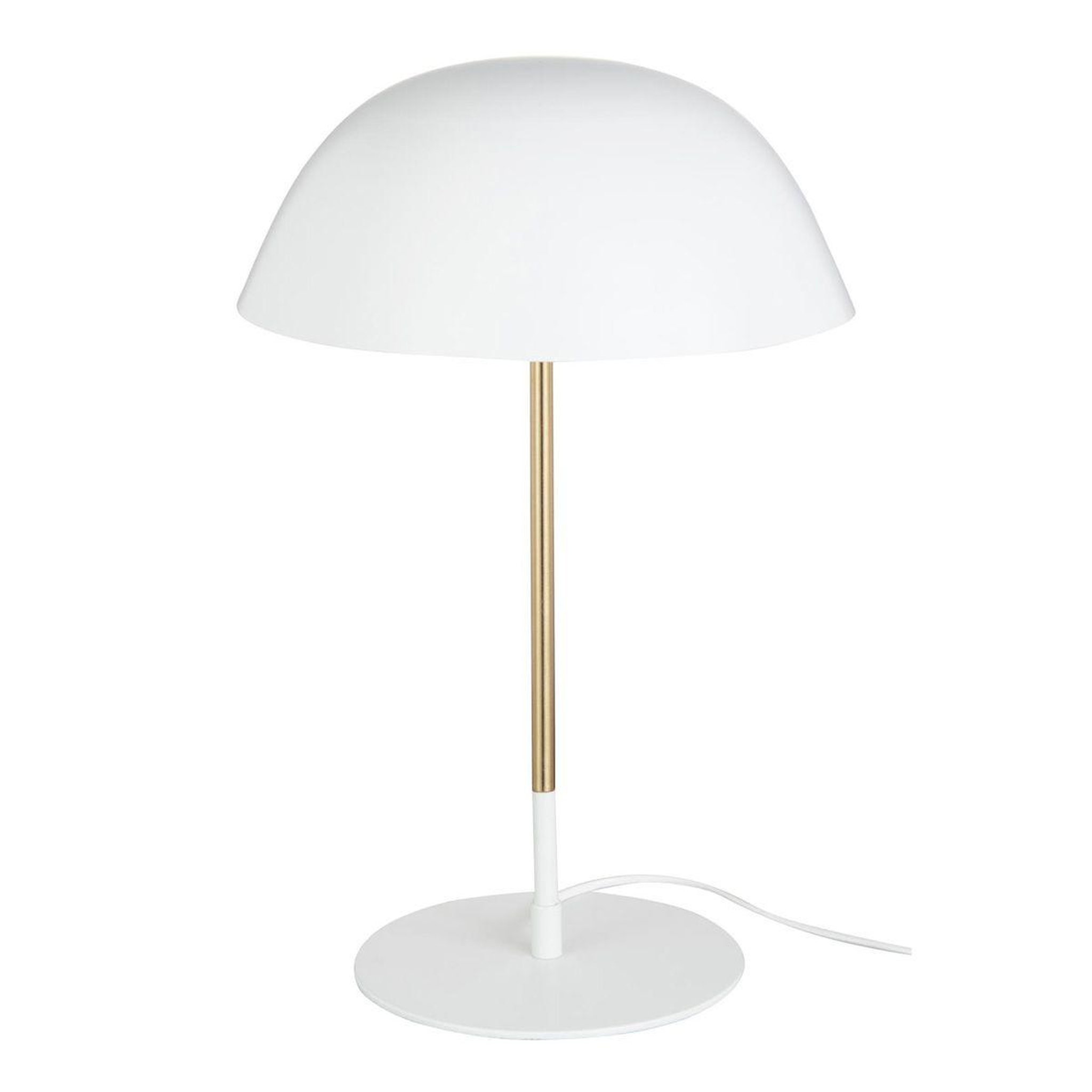 Voir la diapositive 1 : J-LINE Lampe à Poser en Métal  Ed  51cm Blanc