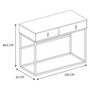 Voir la diapositive 5 : The Home Deco Factory Console 2 tiroirs en bois et métal Jack - Marron et noir