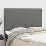 Voir la diapositive 1 : VIDAXL Tetes de lit 4 pcs Gris fonce 72x5x78/88 cm Tissu