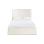 Voir la diapositive 2 : Paris Prix Lit Coffre Design Bouclette  Songa  140x190cm Beige