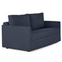 Voir la diapositive 4 : BEST MOBILIER Ottawa - canapé 3 places convertible express couchage quotidien 140 cm matelas 12 cm en velours côtelé