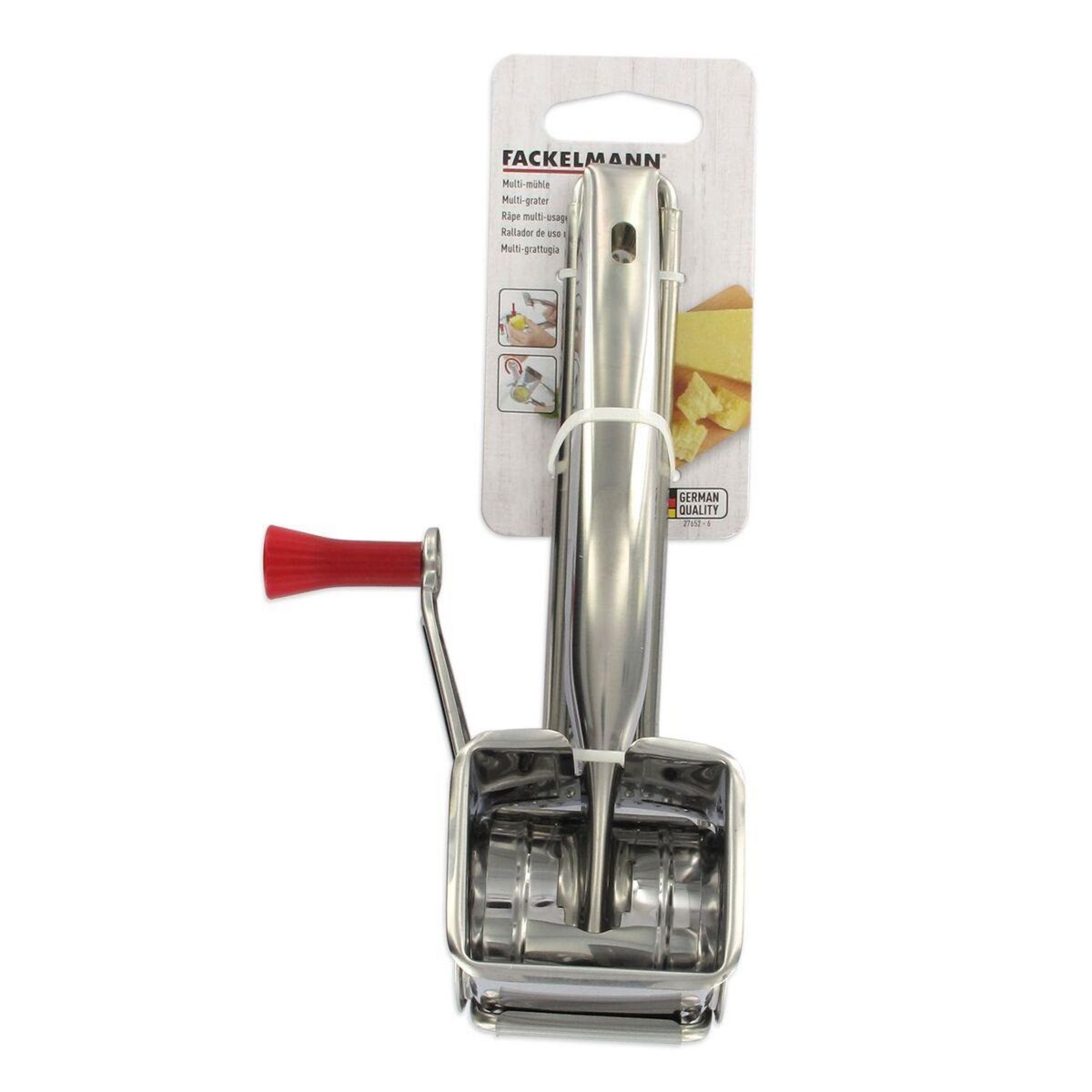 Fackelmann Moulin à fromage chromé Fackelmann Handmade Tradition