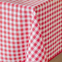 Voir la diapositive 2 : Paris Prix Nappe Antitache Imprimé  Vichy  150x240cm Rouge