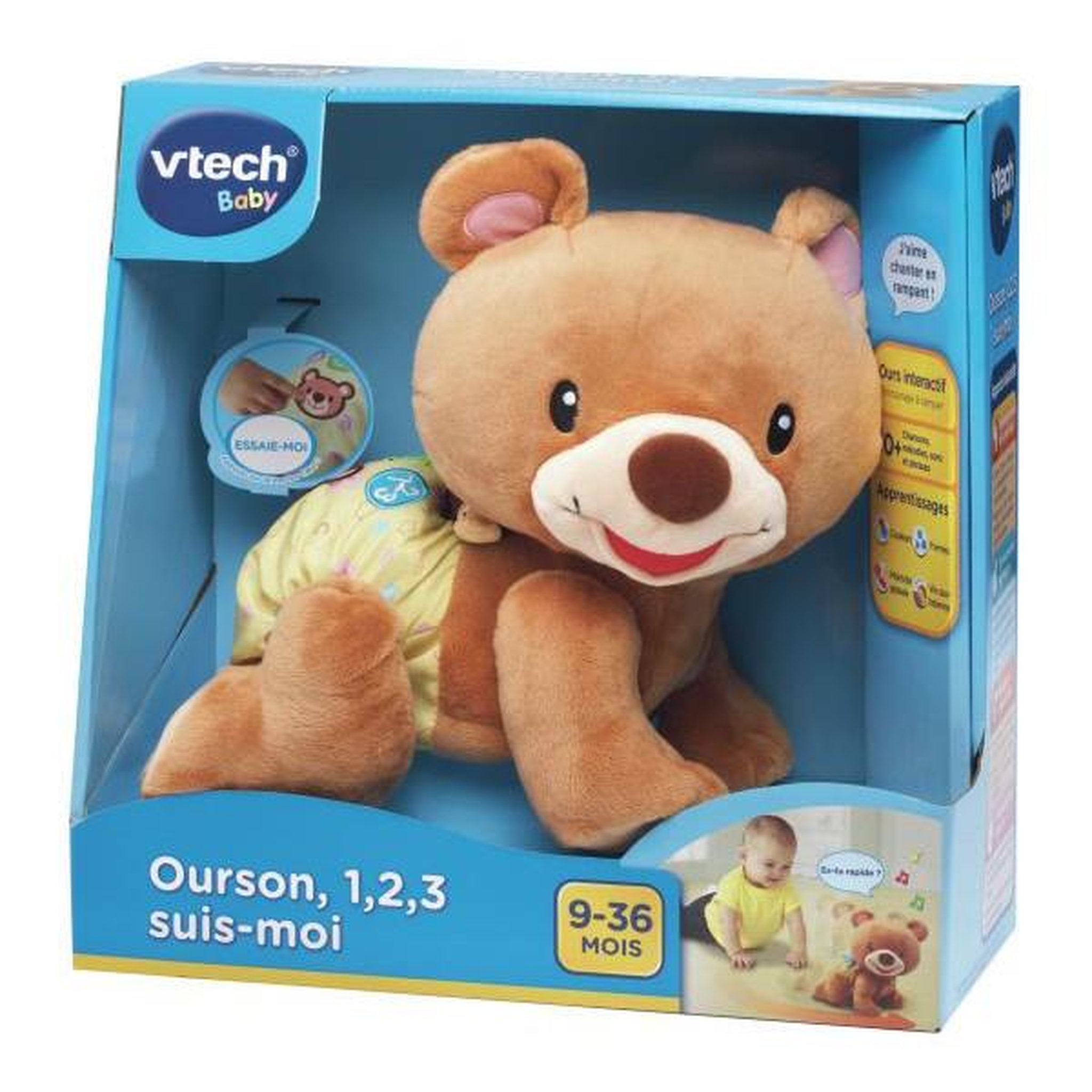 Voir la diapositive 4 : VTECH BABY VTECH BABY - Ourson, 1,2,3 Suis-Moi - Brun