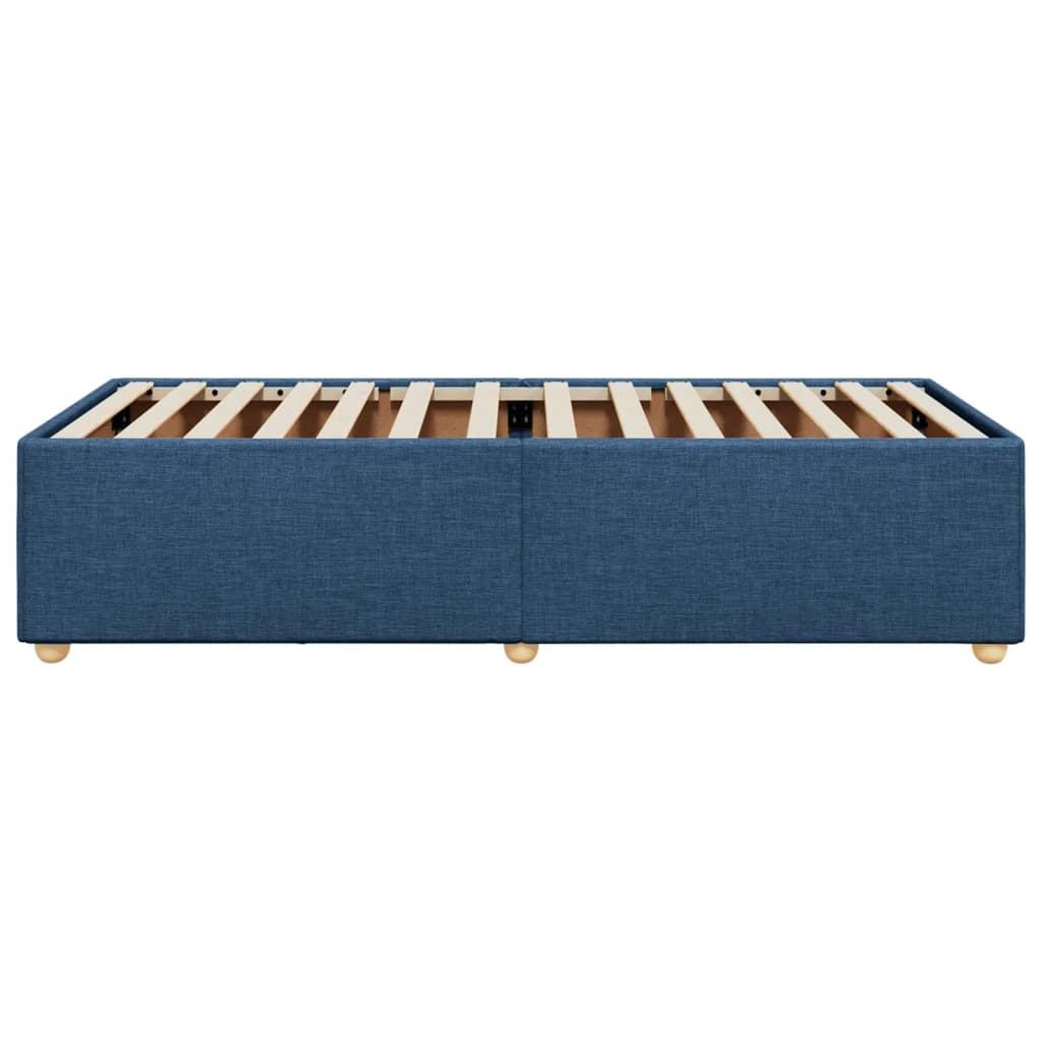 Voir la diapositive 5 : VIDAXL Cadre de lit sans matelas bleu 90x200 cm tissu