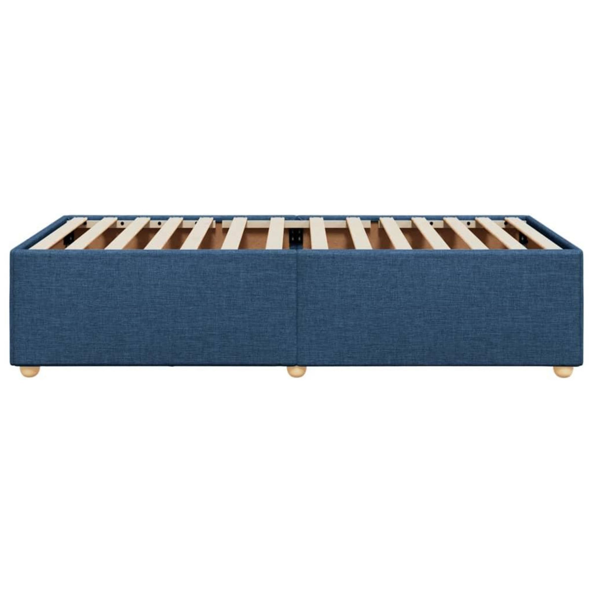 VIDAXL Cadre de lit sans matelas bleu 90x200 cm tissu